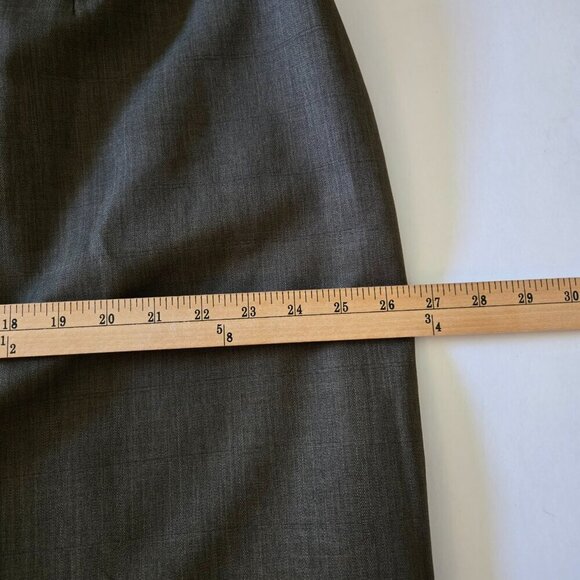 Jones Studio Brownish Gray Pleated Hem Lined Midi Skirt Plus Sz 22W - Picture 8 of 13